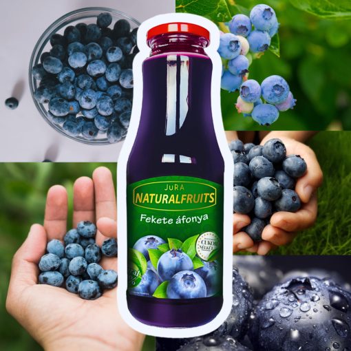 JuRA Fekete áfonyalé - 100% gyümölcsből, 1l
